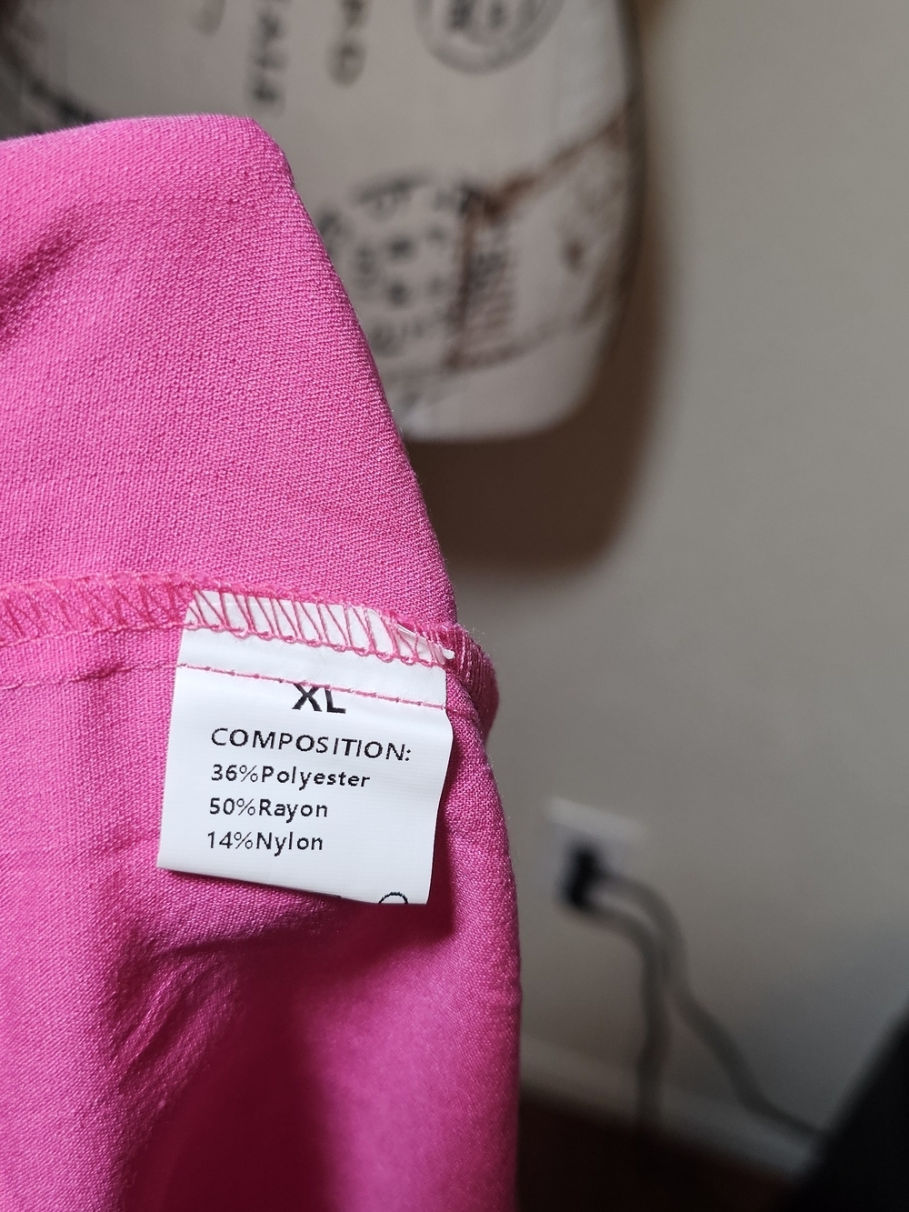 Womens Bright Pink Ruffle Sleeve Button Front Top - Picture 9 of 10